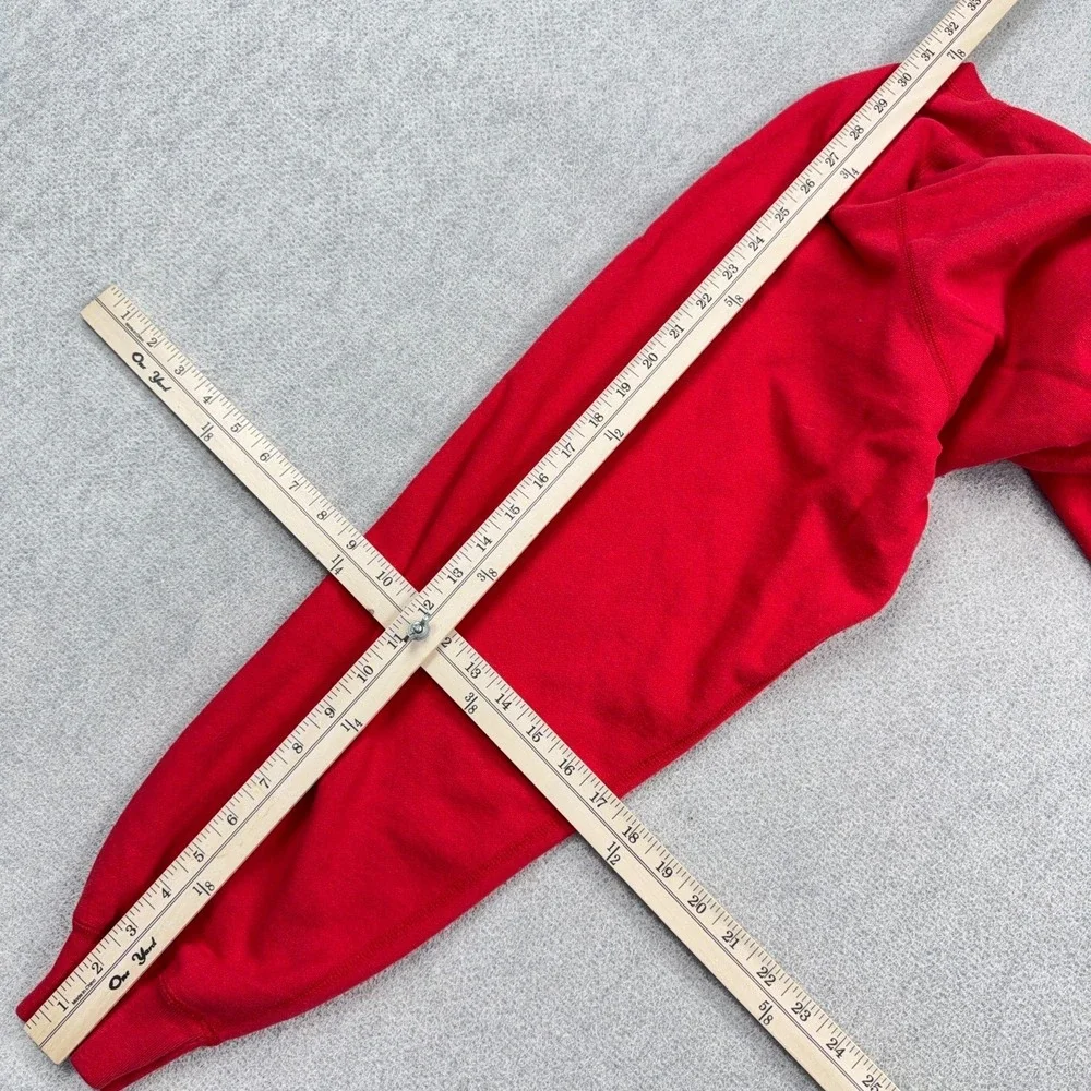 Vintage Polo Ralph Lauren Sweatshirt Men XL Red Black Pony Crewneck Sweater Y2K